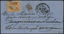 Lettre LES ETATS UNIS, Lettre Postée à Paris Au Bureau De La Rue D'Antin Le 26 Sept.1870 Affranchie Avec 40c Empire Laur - Other & Unclassified