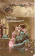 Militaria - Amour - Militaire - Flirt - La Permission, Entre Deux Combats Qu'il Est Doux.. -  Carte Postale Ancienne - Patrióticos