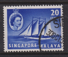 1955 Singapur - Malaya, Mi: SG 36 / Yt:SG 36, Cocos-Keeling Schooner - Singapour (...-1959)