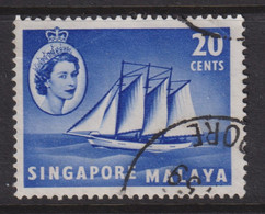 1955 Singapur - Malaya, Mi: SG 36 / Yt:SG 36, Cocos-Keeling Schooner - Singapore (...-1959)