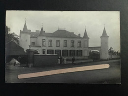 HANNUT «  CHÂTEAU DE Mr LE NOTAIRE SNYERS - WATTHIER 1910 » PHOTO CARTE ANIMÉE,PANORAMA. - Hannut