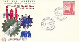 Sarre FDC 1958 Saarbrucken Foire 10 Avril 1958 - FDC