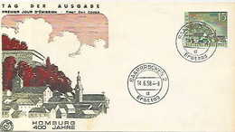 Sarre FDC Homburg 14 Juin 1958 - FDC