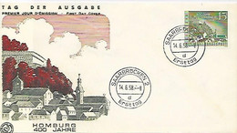 Sarre FDC Homburg 14 Juin 1958 - FDC