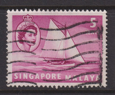 1955 Singapur - Malaya, Mi: SG 3 / Yt:SG 32, Lombok Sloop - Segelschiff - Singapore (...-1959)