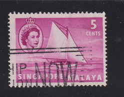 1955 Singapur - Malaya, Mi: SG 3 / Yt:SG 32, Lombok Sloop - Segelschiff - Singapur (...-1959)