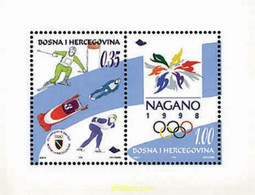 70557 MNH BOSNIA-HERZEGOVINA 1998 18 JUEGOS OLIMPICOS DE INVIERNO NAGANO 1998 - Inverno1998: Nagano