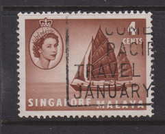 1955 Singapur - Malaya, Mi: SG 30 / Yt:SG 30, Twa-kow Lighter - Segelschiff - Singapur (...-1959)