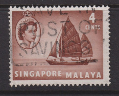 1955 Singapur - Malaya, Mi: SG 30 / Yt:SG 30, Twa-kow Lighter - Segelschiff - Singapour (...-1959)