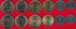Saudi Arabia Set Of 6 Coins: 5 Halalas - 2 Riyals 2016 "Salman" UNC - Saoedi-Arabië