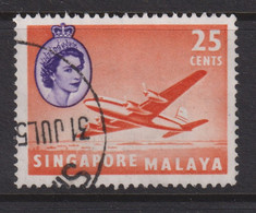 1955 Singapur - Malaya, Mi: SG 37 / Yt:SG 37, Douglas DC-4M2 Argonaut Aircraft - Singapore (...-1959)