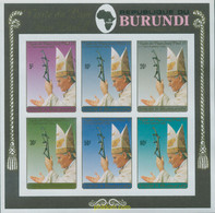 14885 MNH BURUNDI 1990 VISITA DE SS EL PAPA JUAN PABLO II A BURUNDI - Neufs