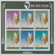 73498 MNH BURUNDI 1990 VISITA DE SS EL PAPA JUAN PABLO II A BURUNDI - Nuevos