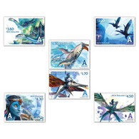 AVATAR 2023 NEW ZEALAND NEW *** The Way Of Water - PANDORA Set Of 6v ,Film, Movie,Cinema MNH (**) - Nuevos