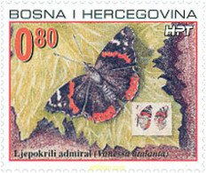 122801 MNH BOSNIA-HERZEGOVINA. Adm Croata 2002 MARIPOSAS - Spiders