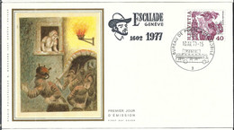 SUISSE 1977: FDC Sur Soie - FDC