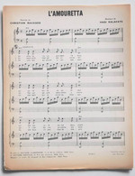 Partition Vintage Sheet Music BUBBLE GUM : L'Amouretta * 70's Kalafate Ravasco - Chant Et Piano - Liederbücher