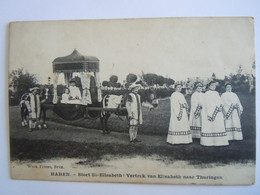 Bruxelles Haren Stoet Ste Elisabeth , Vertrek Van Elisabeth Naar Thuringen Edit Weck Frères Circa 1910 - Feesten En Evenementen