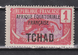 Timbre Neuf* Du Tchad De 1924 N°19 MLH - Unused Stamps