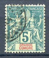 Réf 53 CL2 < -- GRANDE COMORE < Yvert N° 4 Ø Bien Centré < Oblitéré Ø Used - Usados