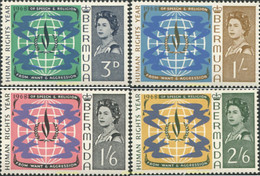 291776 MNH BERMUDAS 1968 AÑO INTERNACIONAL DE LOS DERECHOS DEL HOMBRE - Autres & Non Classés