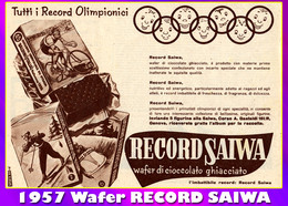 519> Figurina Pubblicità < WAFER RECORD SAIWA - 1957 > Leggi Note - Chocolat