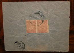 1900 Alep Syrie Suisse St Fiden Turkey Cover Empire Ottoman Türkei Halep Aleppo Paire - Cartas & Documentos