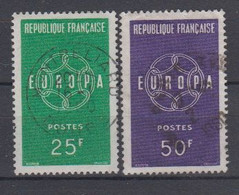 EUROPA - CEPT - Michel - 1959 - FRANKRIJK - Nr 1262/63 - Gest/Obl/Us - 1959