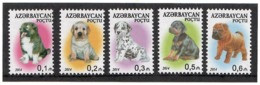 Azerbaijan 2014 . Definitives. Dogs. 5v: 0.1, 0.2, 0.3, 0.5, 0.6.    Michel #  1060-64 - Aserbaidschan