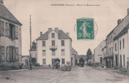 EYGURANDE Route De Bourg-Lastic (1910, Café) - Eygurande