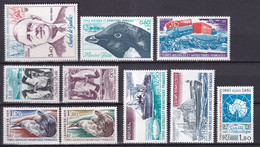 TAAF - 1980 - ANNEE COMPLETE  AVEC POSTE AERIENNE  - YVERT N° 86/91 + PA61/64  **  MNH - COTE = 38.5 EUR. - Komplette Jahrgänge