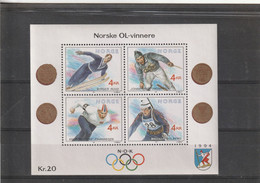 NORVEGE - BLOC N°16 ** (1991) J.O D'hver à Lillehammer 1994 - Blocs-feuillets