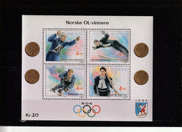 NORVEGE - BLOC N°17 ** (1992) J.O D'hver à Lillehammer 1994 - Hojas Bloque