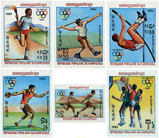 634068 MNH CAMBOYA KAMPUCHEA 1983 23 JUEGOS OLIMPICOS VERANO LOS ANGELES 1984 - Kampuchea