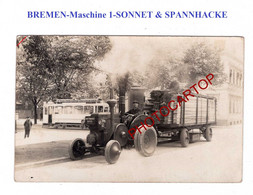 TRACTEUR-TRAKTOR-SONNET & SPANNHACKE-Maschine Nr. 1-BREMEN-Landwirtschaft-Technique-Dt. FOTOKARTE- - Tractors