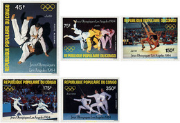 73574 MNH CONGO 1984 23 JUEGOS OLIMPICOS VERANO LOS ANGELES 1984 - Worstelen