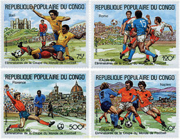 73580 MNH CONGO 1989 COPA DEL MUNDO DE FUTBOL. ITALIA-90 - FDC