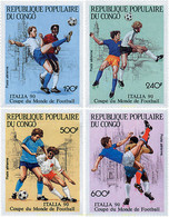 73584 MNH CONGO 1990 COPA DEL MUNDO DE FUTBOL. ITALIA-90 - FDC