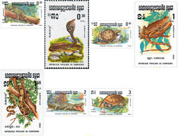 69572 MNH CAMBOYA KAMPUCHEA 1983 REPTILES - Kampuchea