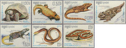 68666 MNH CAMBOYA KAMPUCHEA 1987 REPTILES Y TORTUGAS - Kampuchea