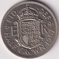 GREAT BRITAIN ,  1/2 CROWN 1967 , AUNC - K. 1/2 Crown
