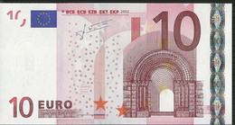 10 EURO "U" L044 ERROR FRANCE - FRANCIA AUNC TRICHET - 10 Euro