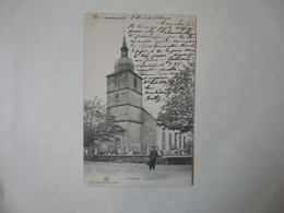 RARE - CPA 88 VOSGES - POUXEUX : L'Eglise - Pouxeux Eloyes