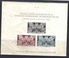 Barcelona NE 31s HB ** Cese Recargo. 1945 Sin Dentar - Barcelona