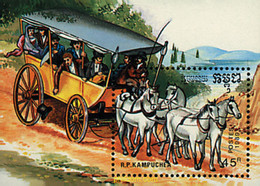 39778 MNH CAMBOYA KAMPUCHEA 1989 CABALLOS - Kampuchea