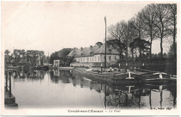 CPA DE CONDÉ-SUR-L'ESCAUT  (NORD)   LE PORT - Conde Sur Escaut