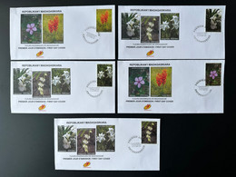 Madagascar Madagaskar 2021 / 2022 Mi. 2746 - 2750 FDC 1er Jour Fleurs Endémiques Flowers Blumen Flore Flora - Autres & Non Classés