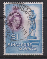 1955 Singapur - Malaya, Mi: SG 40 / Yt:SG 40, Sir Stamford Raffles Statue - Singapur (...-1959)