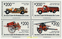 11085 MNH CHILE 1996 CENTENARIO DEL CUERPO DE BOMBEROS DE CASTRO - Sapeurs-Pompiers