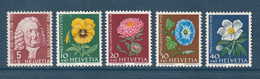 Suisse - YT N° 616 à 620 ** - Neuf Sans Charnière - 1958 - Unused Stamps